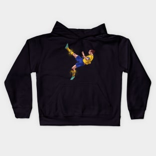 zlatan bicycle kick Kids Hoodie